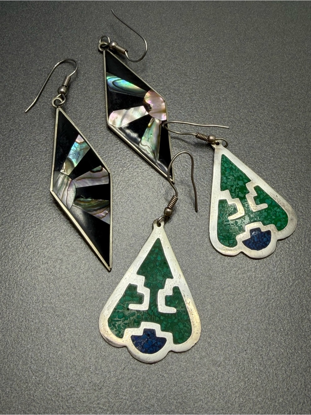 💕2/$20 Vintage Alpaca Mexico Earrings 2 pair